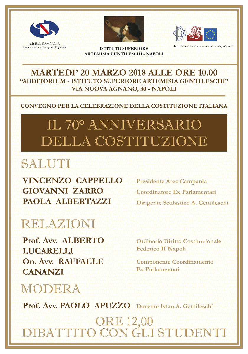 Convegno per la Celebrazione del 70° Anniversario della Costituzione