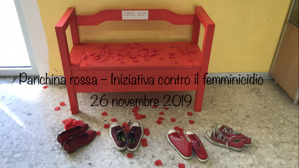 Panchina rossa: iniziativa contro il femminicidio