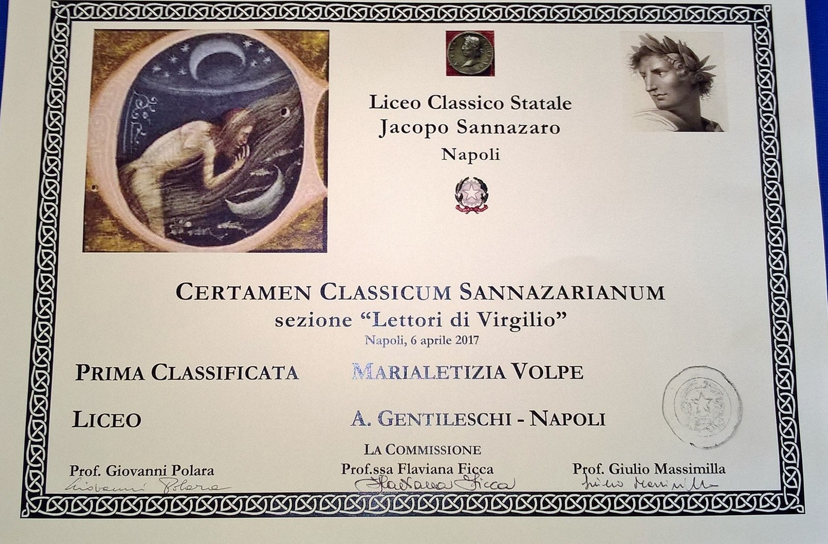 Pubblicate video e foto del Certamen 2017