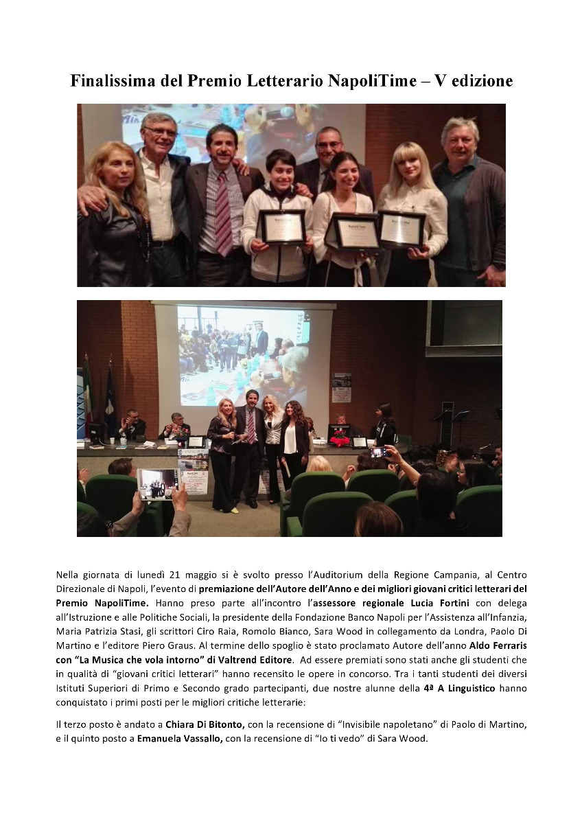 Premio letterario Napolitime V edizione